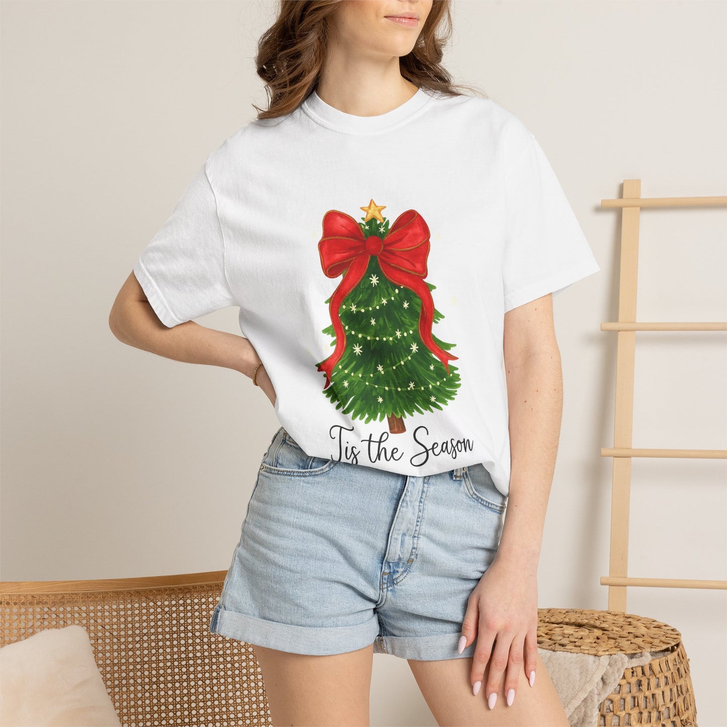 Tis The Season Christmas Tree T-Shirt - Comfort Colors -
