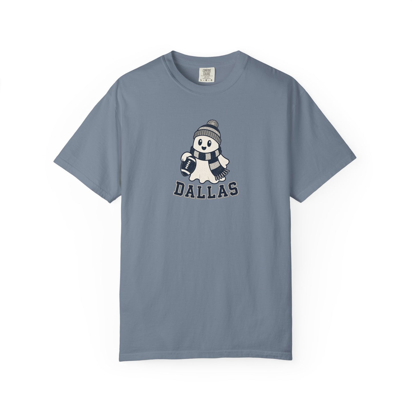 dallas ghost with scarf and football