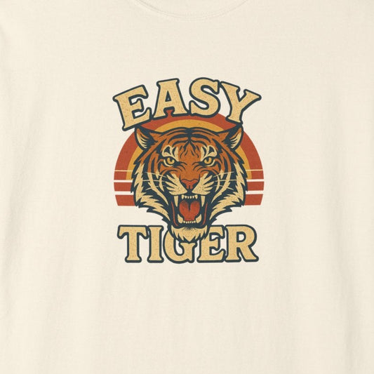Retro Easy Tiger Shirt - Comfort Colors Vintage Graphic T-Shirt