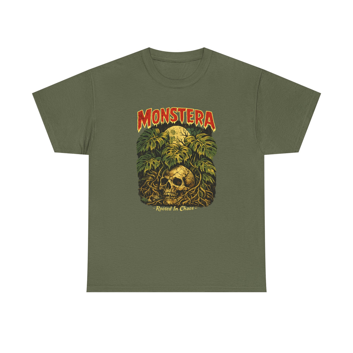 Monstera Skull Tee | Tropical Jungle Plant Graphic Shirt