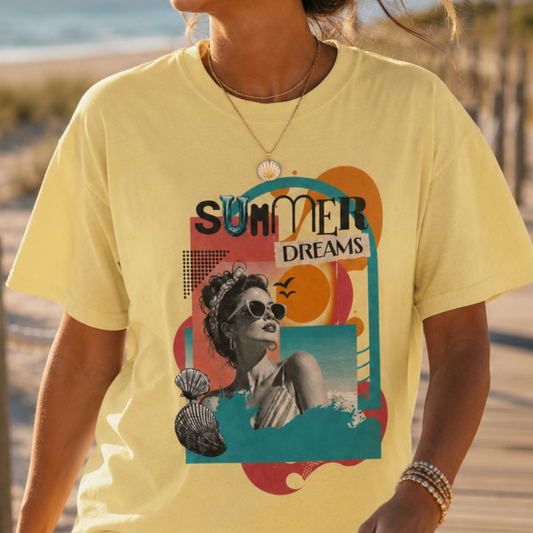 Summer Dreams T-Shirt — Retro Beach Graphic Tee