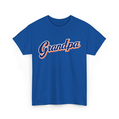 NY Mets Grandpa script logo Tee | New York Retro Grandpa baseball T-Shirt