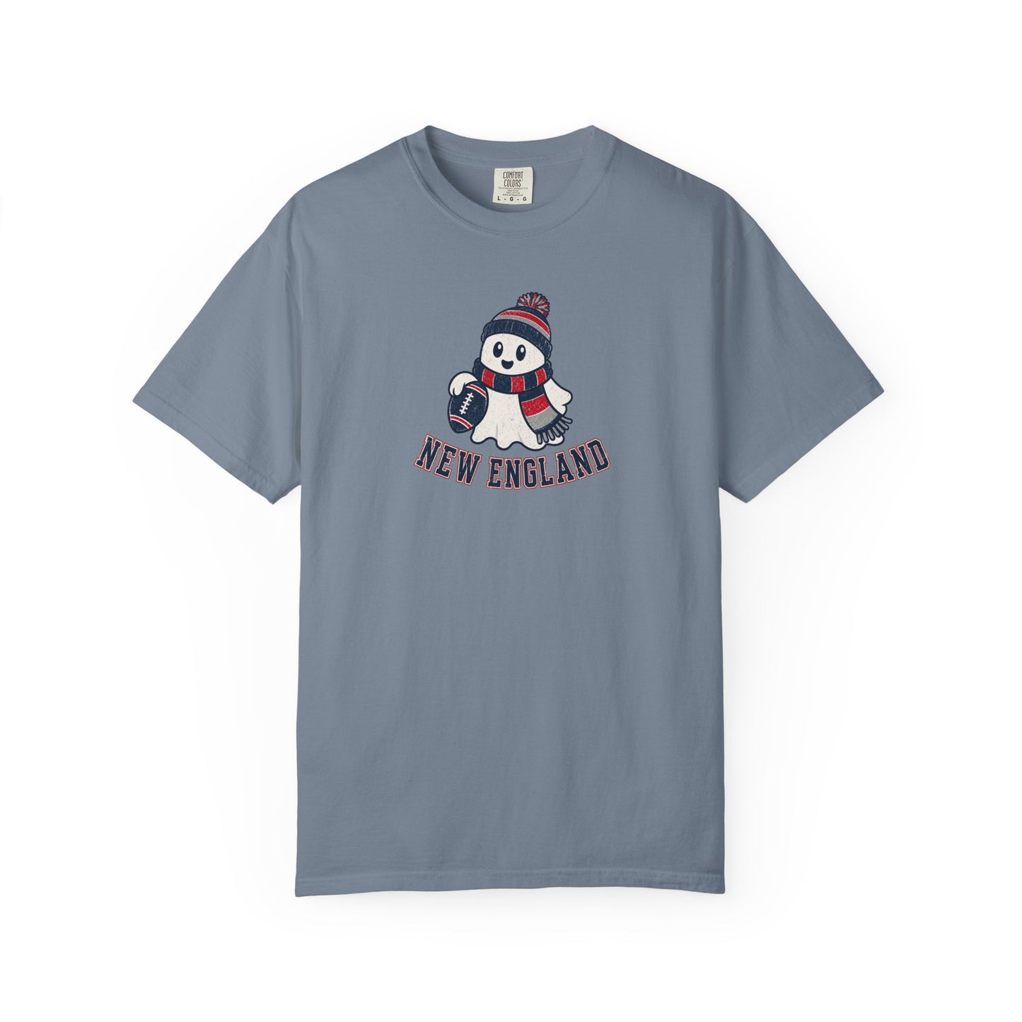 New England Football Ghost Shirt - Cute Halloween Football Tee