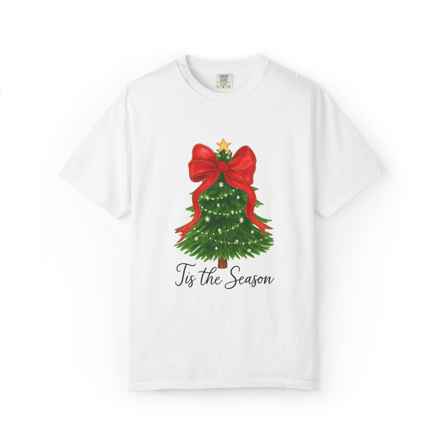 Tis The Season Christmas Tree T-Shirt - Comfort Colors -