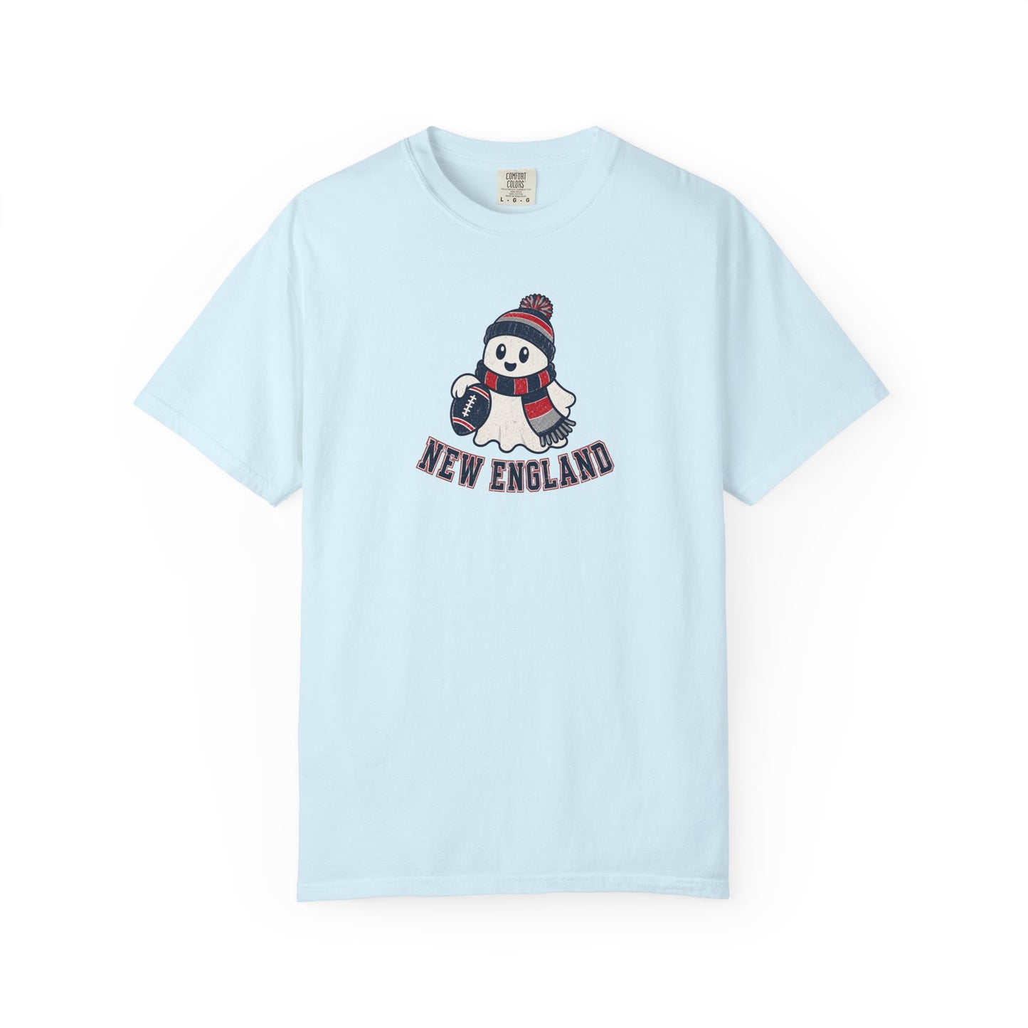 New England Football Ghost Shirt - Cute Halloween Football Tee