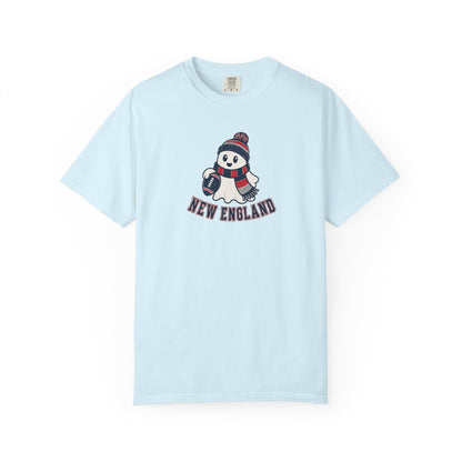 New England Football Ghost Shirt - Cute Halloween Football Tee
