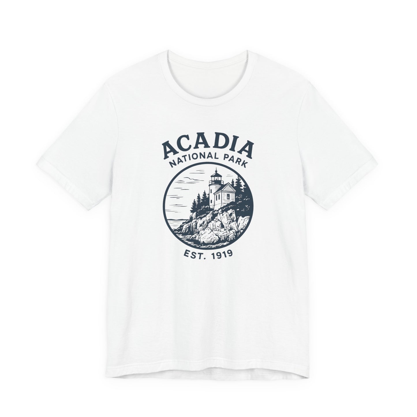 Acadia National Park T-Shirt — Vintage Lighthouse Est. 1919 Tee