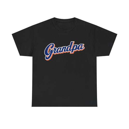 NY Mets Grandpa script logo Tee | New York Retro Grandpa baseball T-Shirt