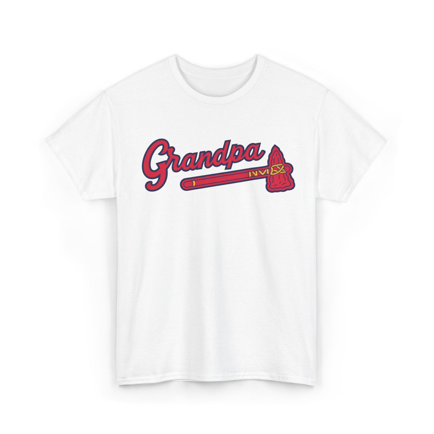Atlanta Grandpa Baseball Team Tee | Vintage Script Grandfather T-Shirt