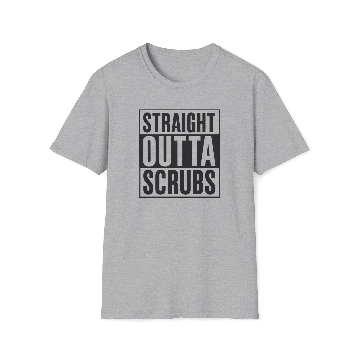 Straight Outta Scrubs T-Shirt - Funny Medical Nurse Doctor Gift
