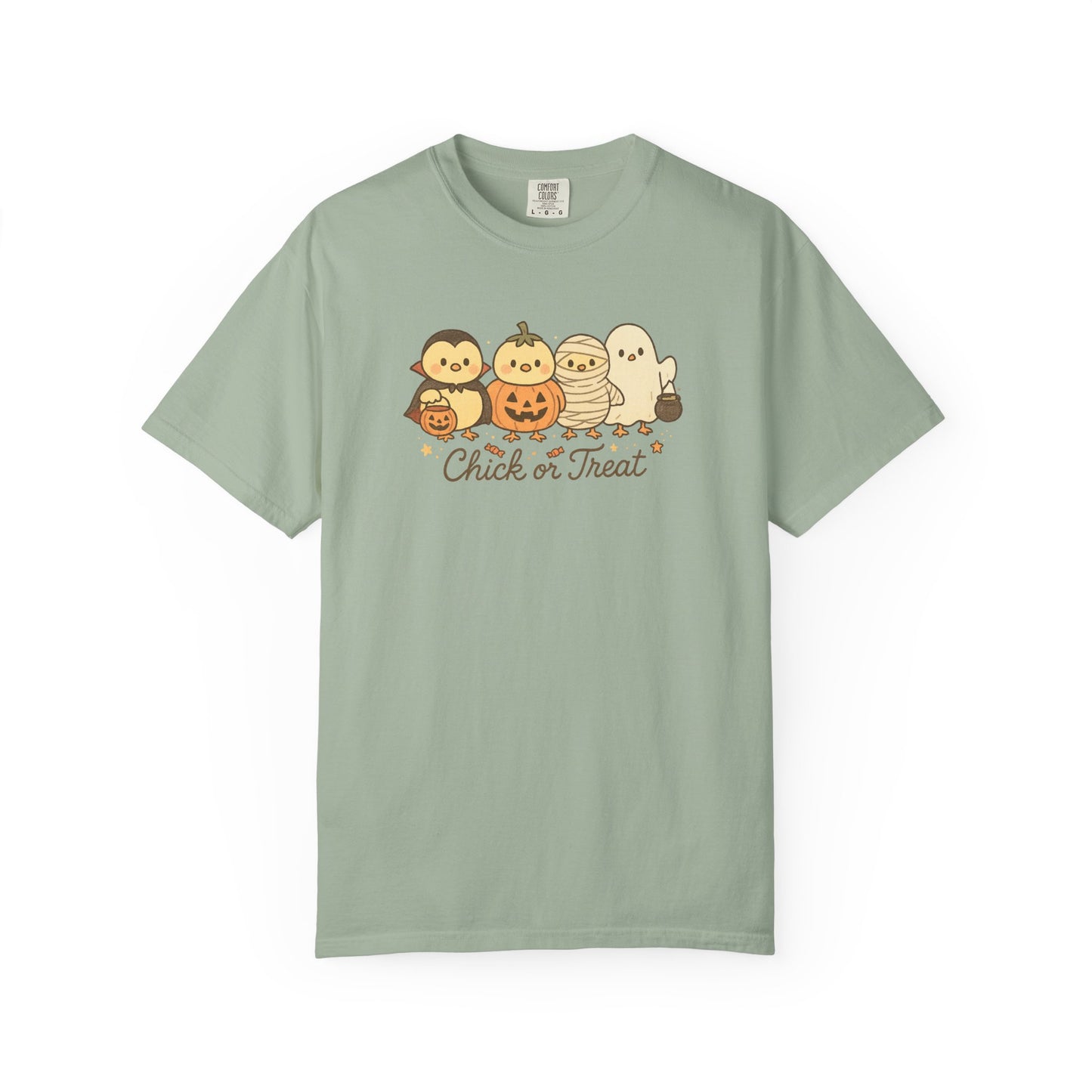 Chick or Treat Comfort Colors Halloween Graphic T-Shirt