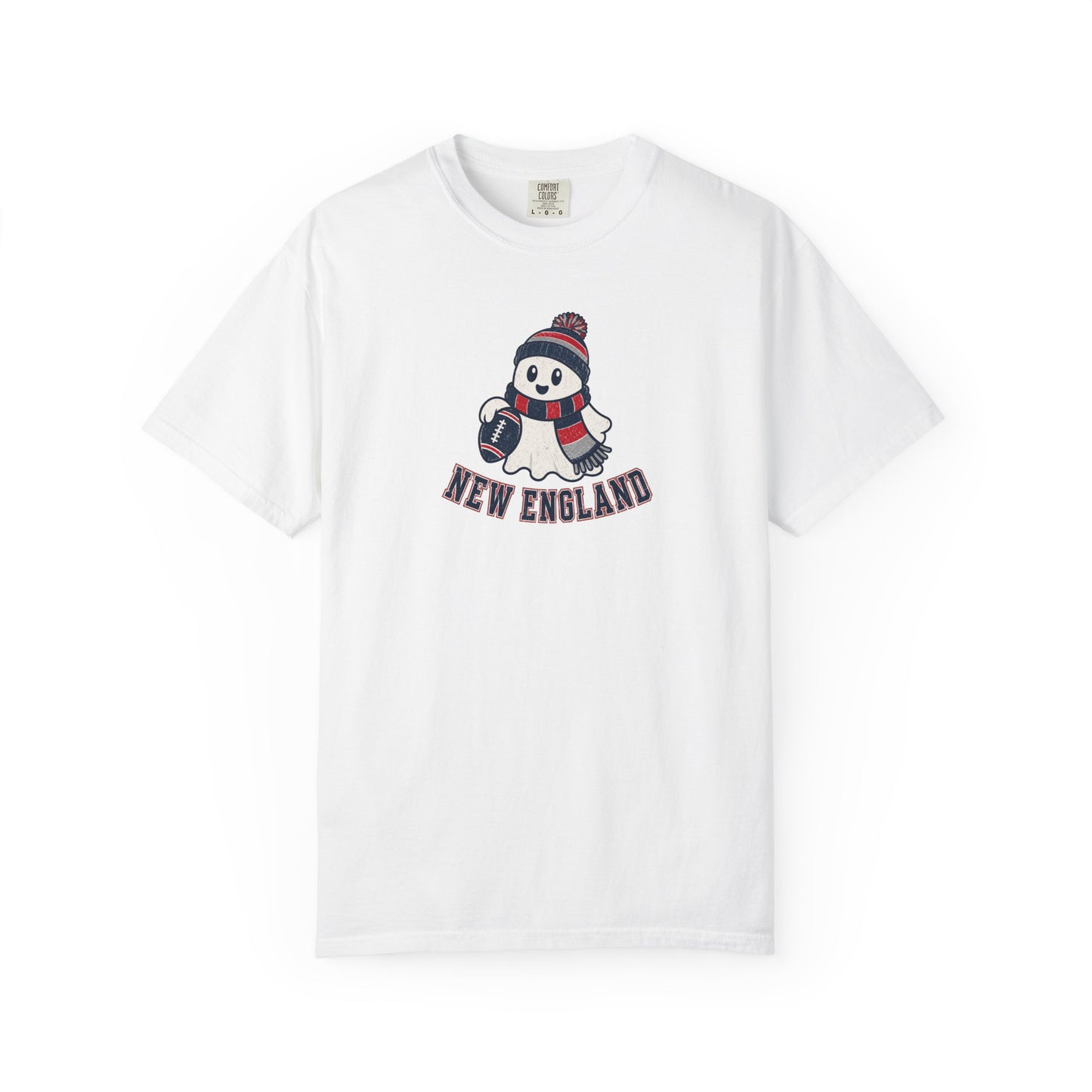 New England Football Ghost Shirt - Cute Halloween Football Tee
