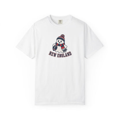 New England Football Ghost Shirt - Cute Halloween Football Tee