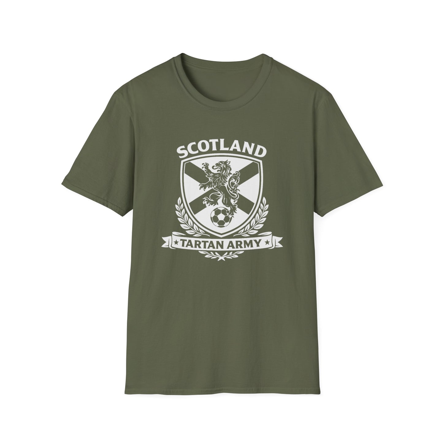 Scotland Tartan Army Lion Crest T-Shirt | Scottish Football Soccer Tee