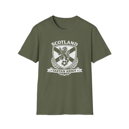 Scotland Tartan Army Lion Crest T-Shirt | Scottish Football Soccer Tee