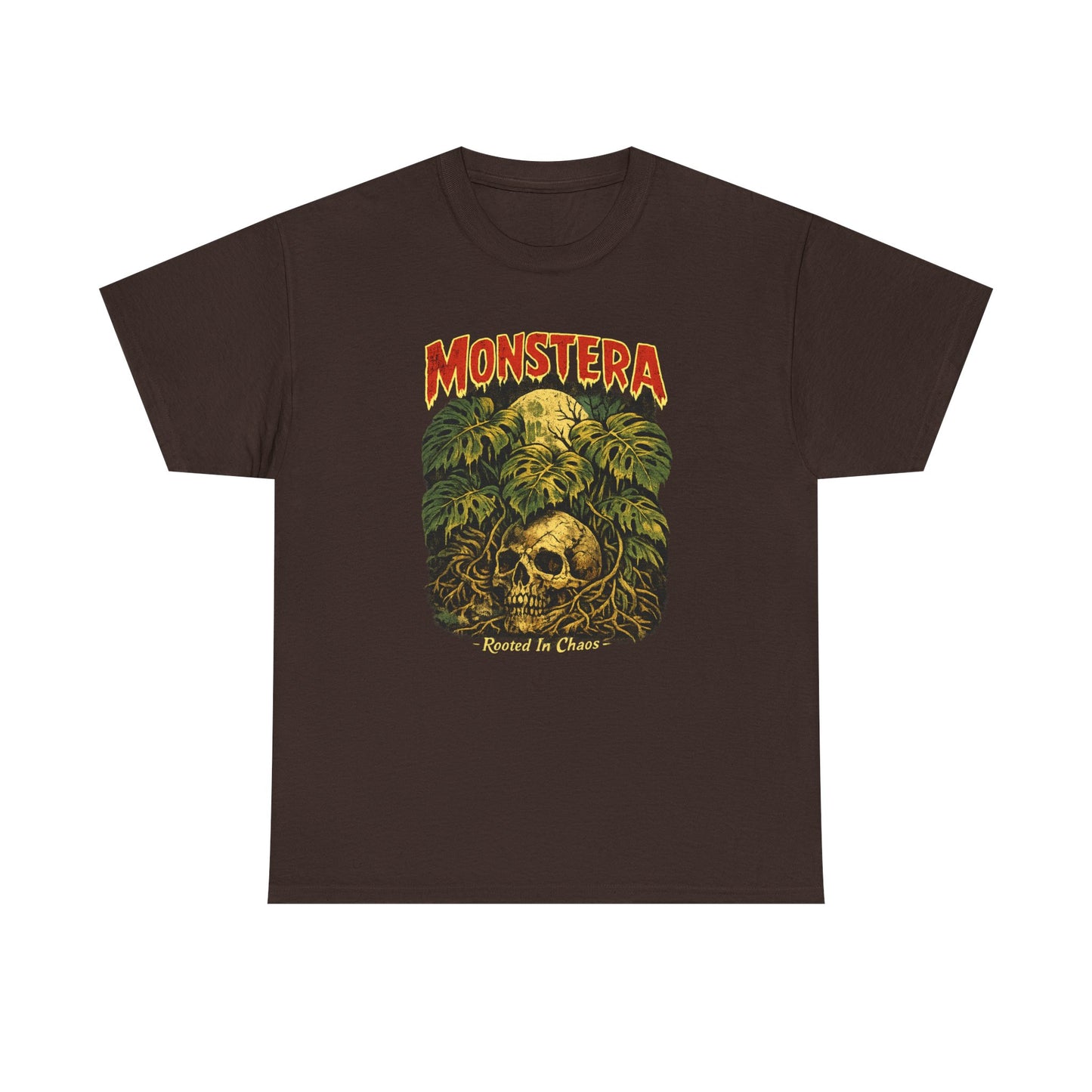 Monstera Skull Tee | Tropical Jungle Plant Graphic Shirt