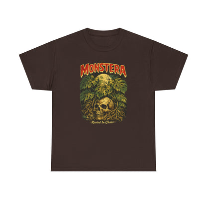 Monstera Skull Tee | Tropical Jungle Plant Graphic Shirt