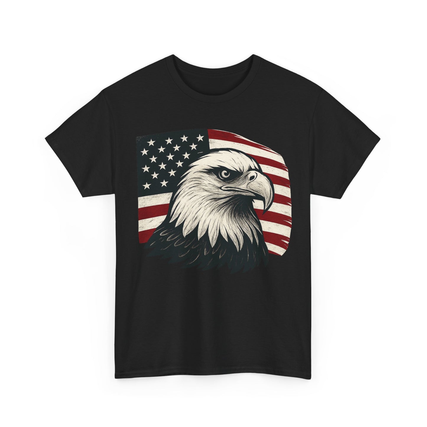 American Flag Bald Eagle T‑Shirt