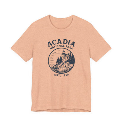 Acadia National Park T-Shirt — Vintage Lighthouse Est. 1919 Tee