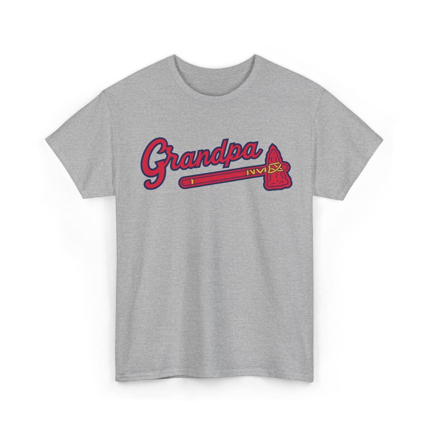 Atlanta Grandpa Baseball Team Tee | Vintage Script Grandfather T-Shirt