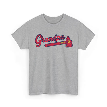 Atlanta Grandpa Baseball Team Tee | Vintage Script Grandfather T-Shirt