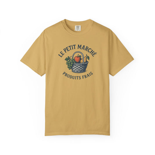 Vintage French Produce Market T-Shirt: Cottagecore Style