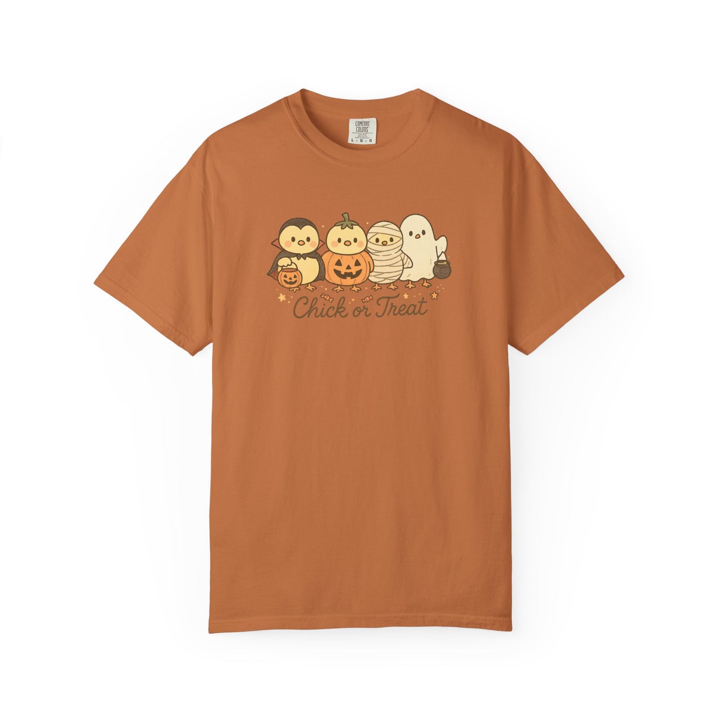 Chick or Treat Comfort Colors Halloween Graphic T-Shirt