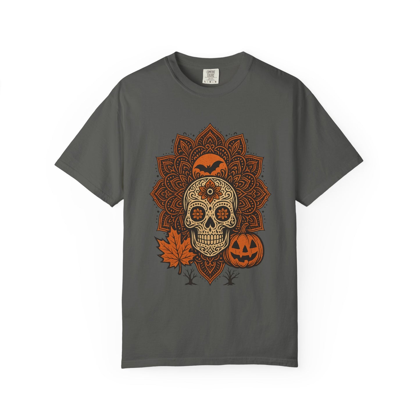 Sugar Skull Mandalas Shirt : Skull Halloween Tee Comfort Colors