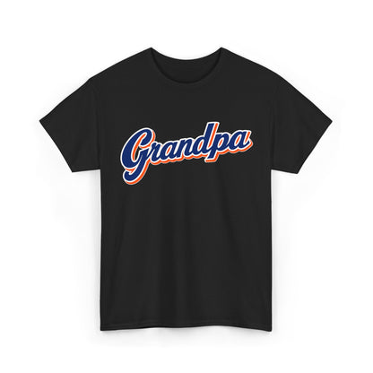 NY Mets Grandpa script logo Tee | New York Retro Grandpa baseball T-Shirt