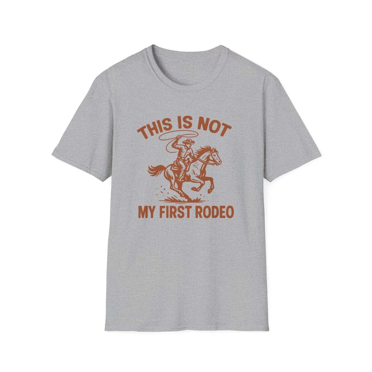 This Is Not My First Rodeo T-Shirt — Retro Cowboy Horse Riding Graphic Tee