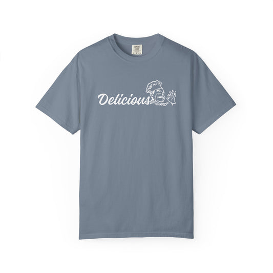 Delicious! Retro Pizza Chef Graphic T-Shirt — Vintage Foodie Tee