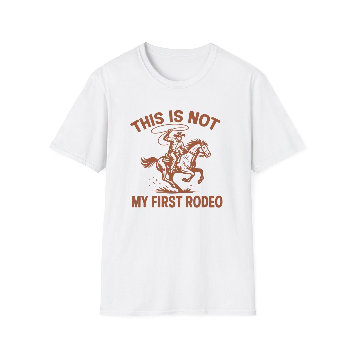 This Is Not My First Rodeo T-Shirt — Retro Cowboy Horse Riding Graphic Tee