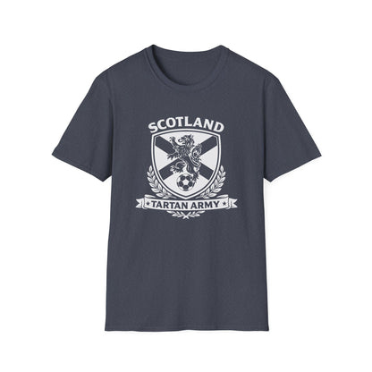 Scotland Tartan Army Lion Crest T-Shirt | Scottish Football Soccer Tee