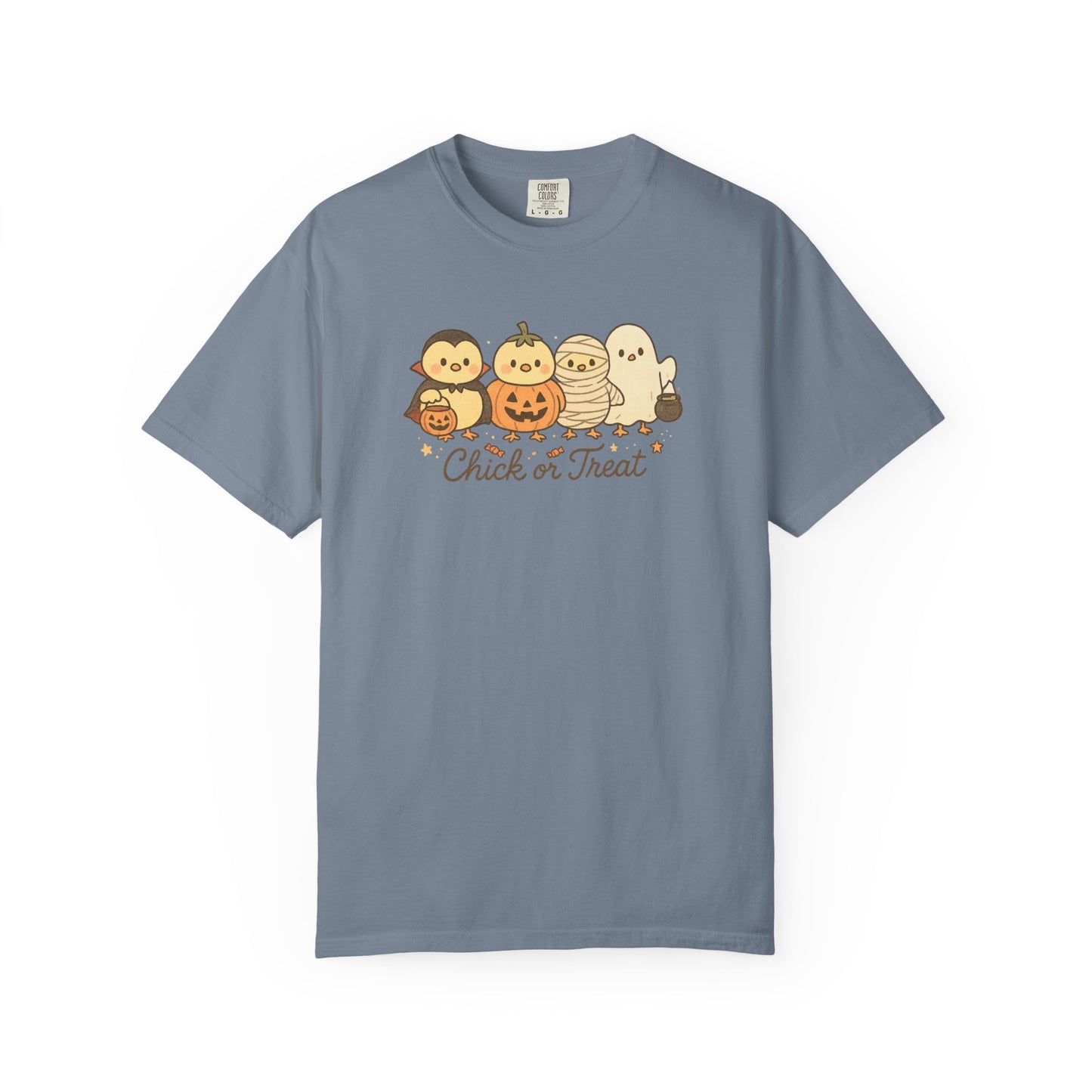 Chick or Treat Comfort Colors Halloween Graphic T-Shirt