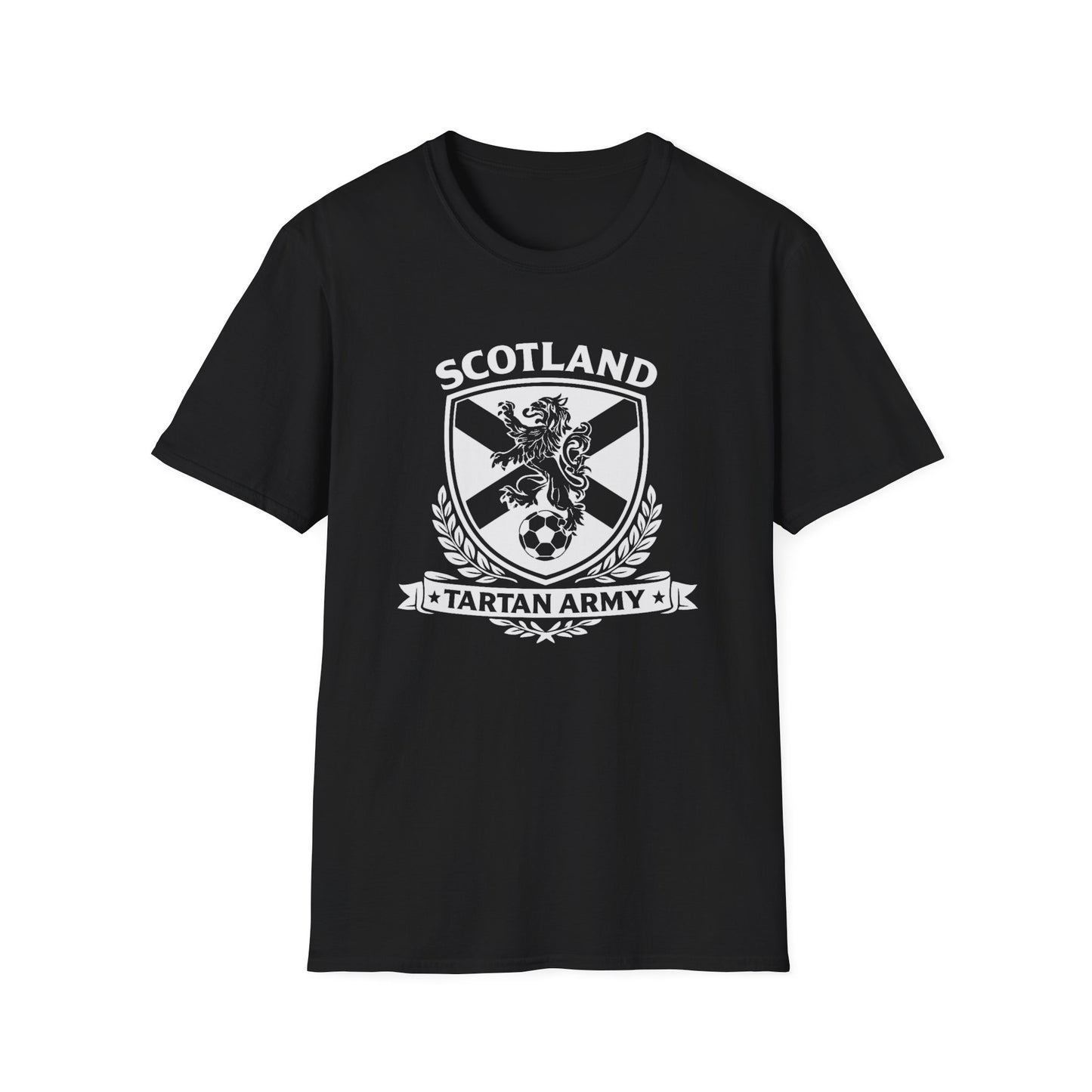 Scotland Tartan Army Lion Crest T-Shirt | Scottish Football Soccer Tee