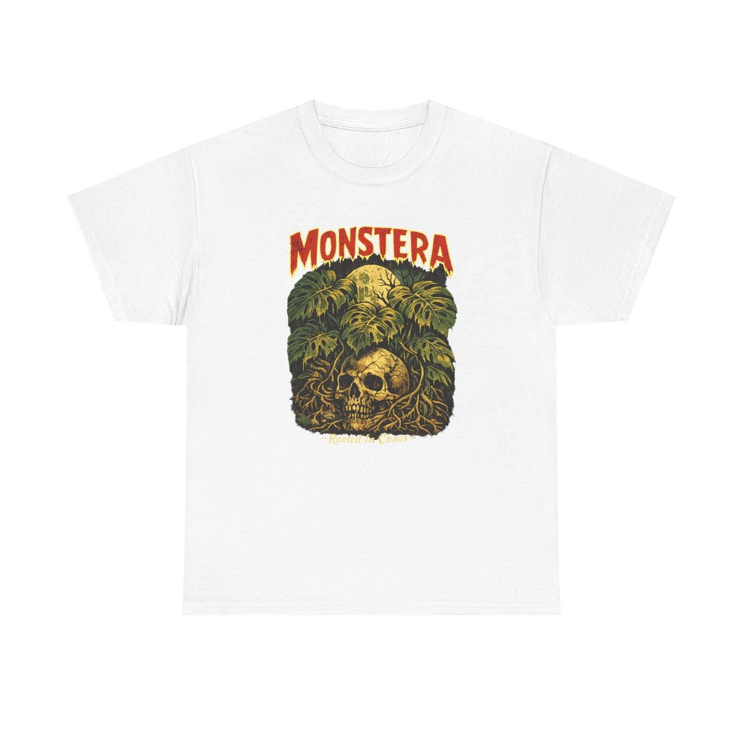 Monstera Skull Tee | Tropical Jungle Plant Graphic Shirt