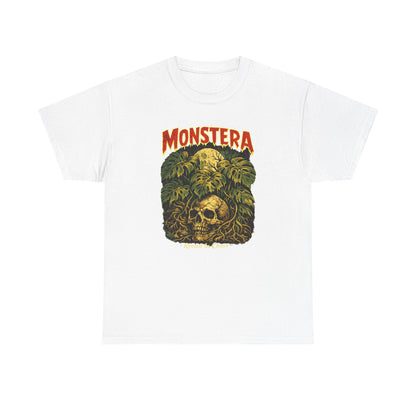Monstera Skull Tee | Tropical Jungle Plant Graphic Shirt