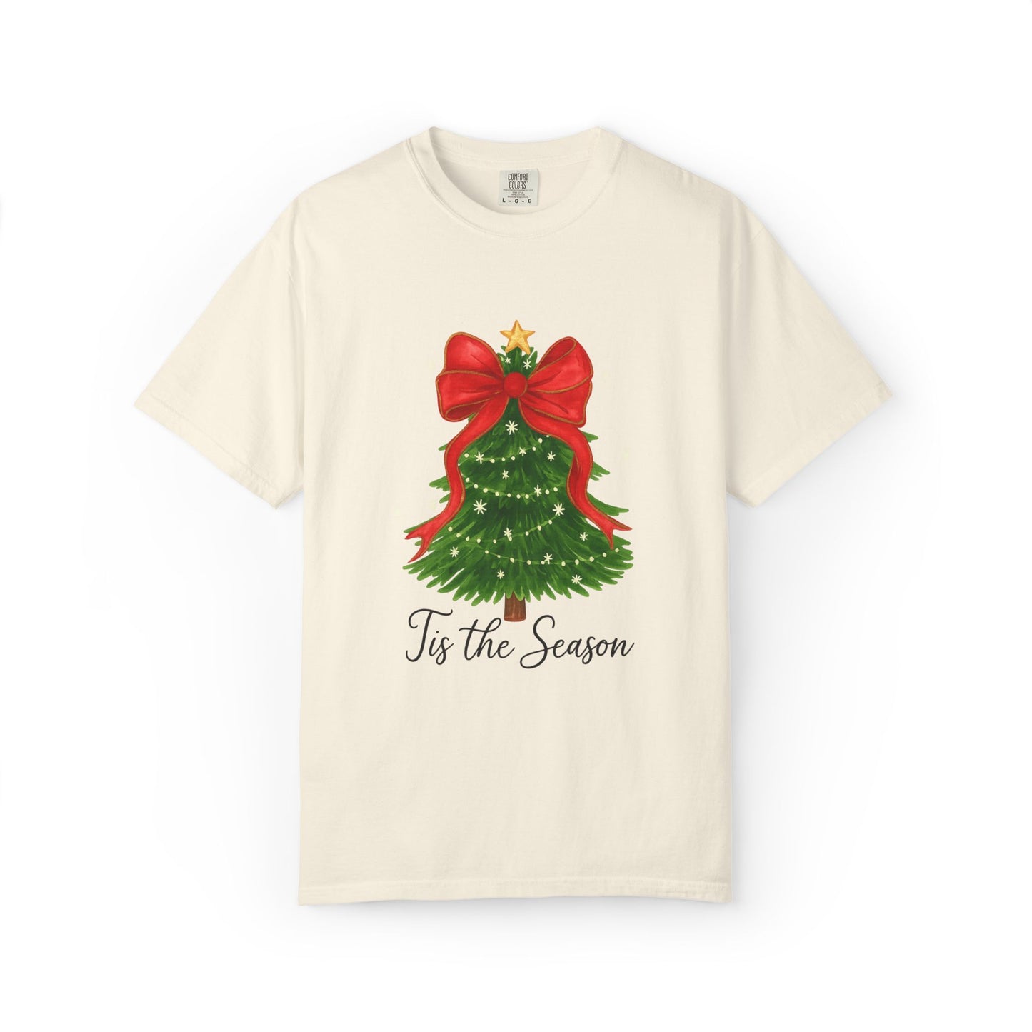 Tis The Season Christmas Tree T-Shirt - Comfort Colors -