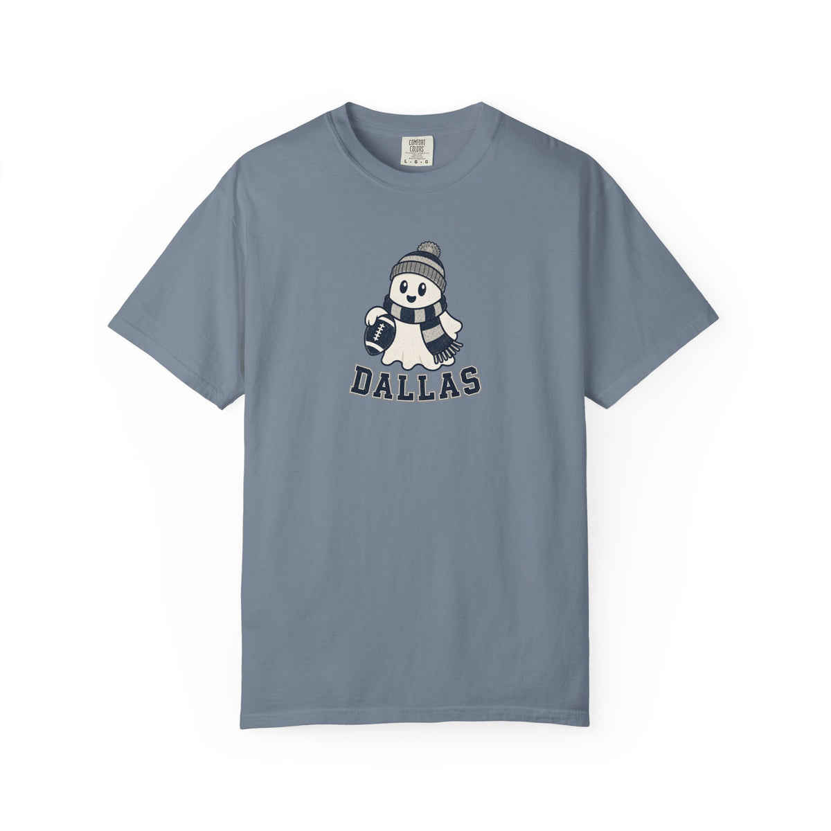 dallas ghost with scarf and football