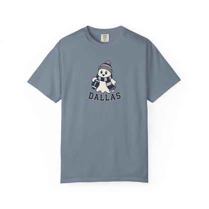 dallas ghost with scarf and football