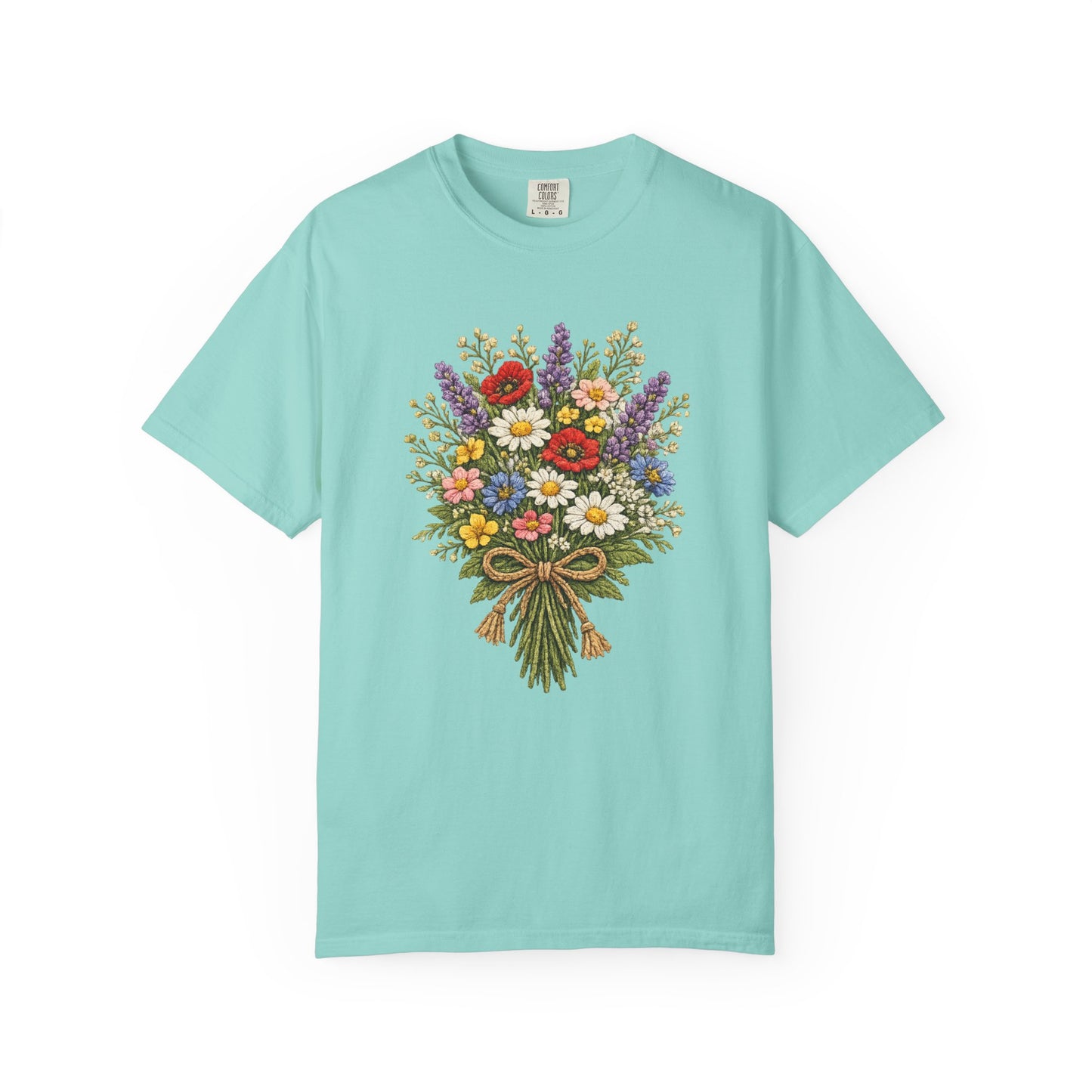 Wildflower Bouquet T-shirt | Crochet Style Floral Tee