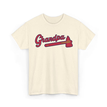Atlanta Grandpa Baseball Team Tee | Vintage Script Grandfather T-Shirt