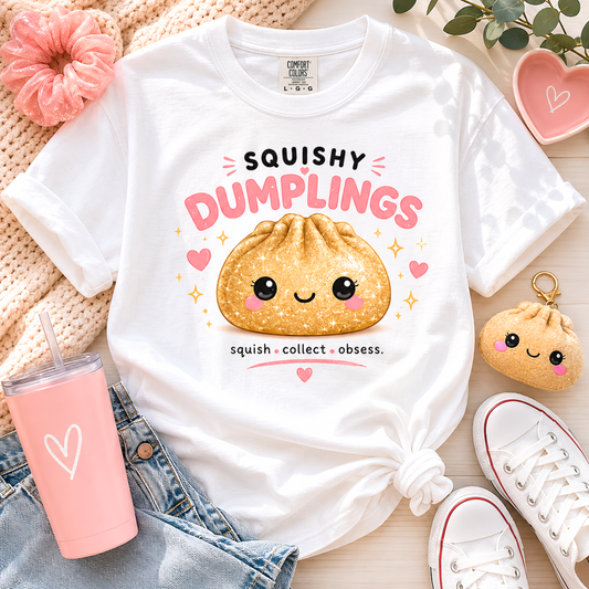 Squishy Dumplings T-shirt | Cute Kawaii Dumpling Illustration