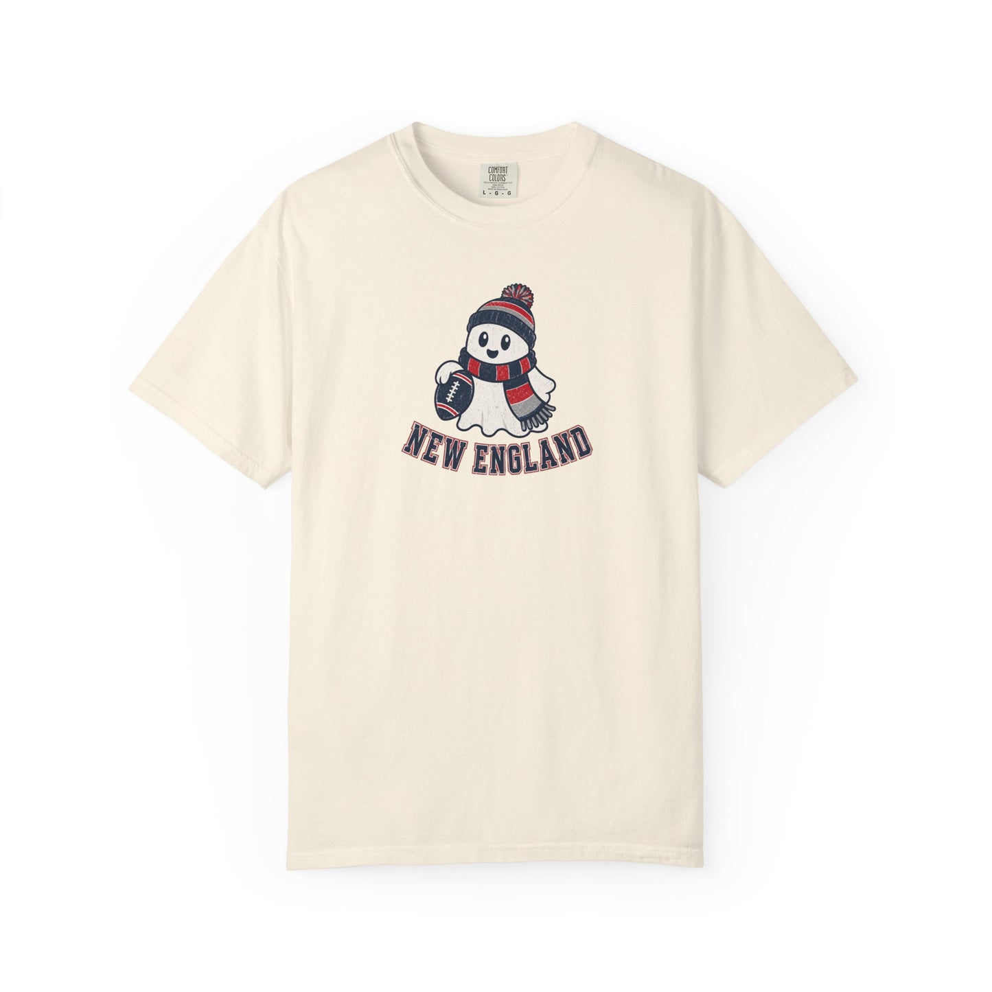 New England Football Ghost Shirt - Cute Halloween Football Tee