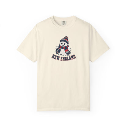 New England Football Ghost Shirt - Cute Halloween Football Tee