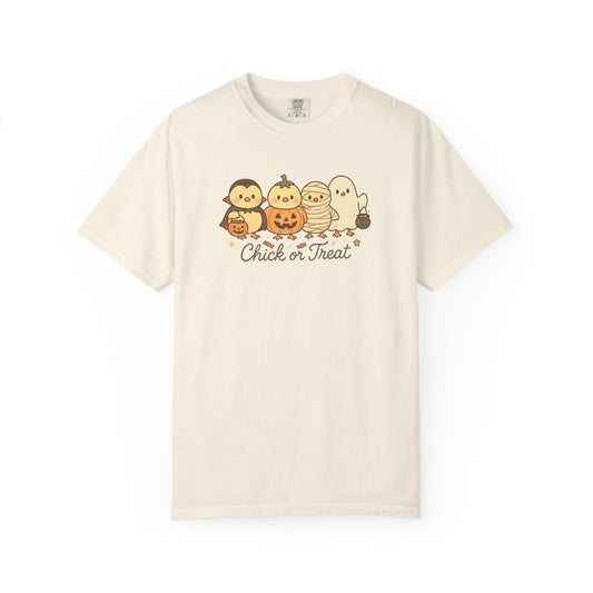 Chick or Treat Comfort Colors Halloween Graphic T-Shirt