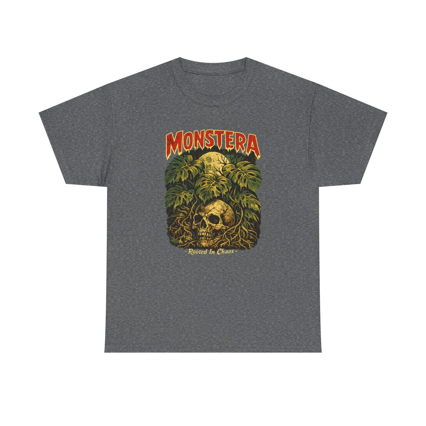 Monstera Skull Tee | Tropical Jungle Plant Graphic Shirt