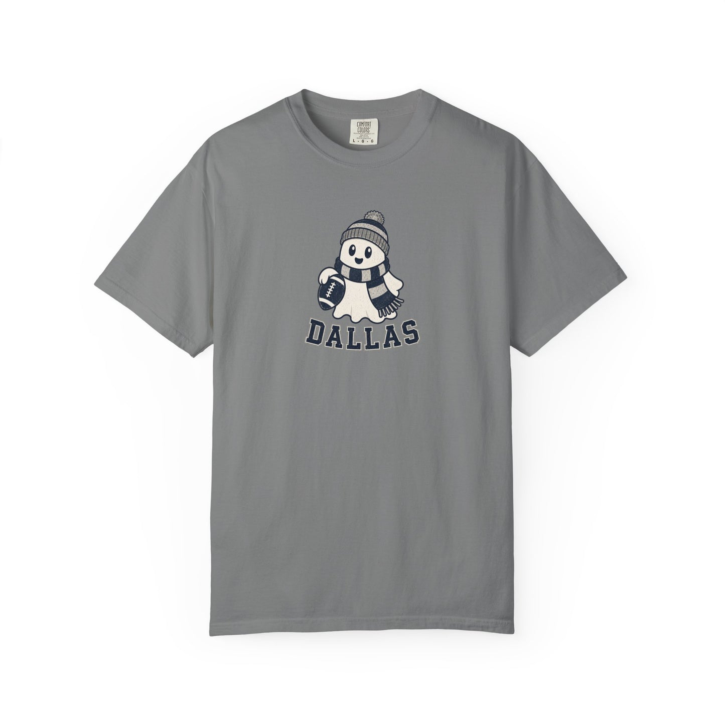 dallas ghost with scarf and football