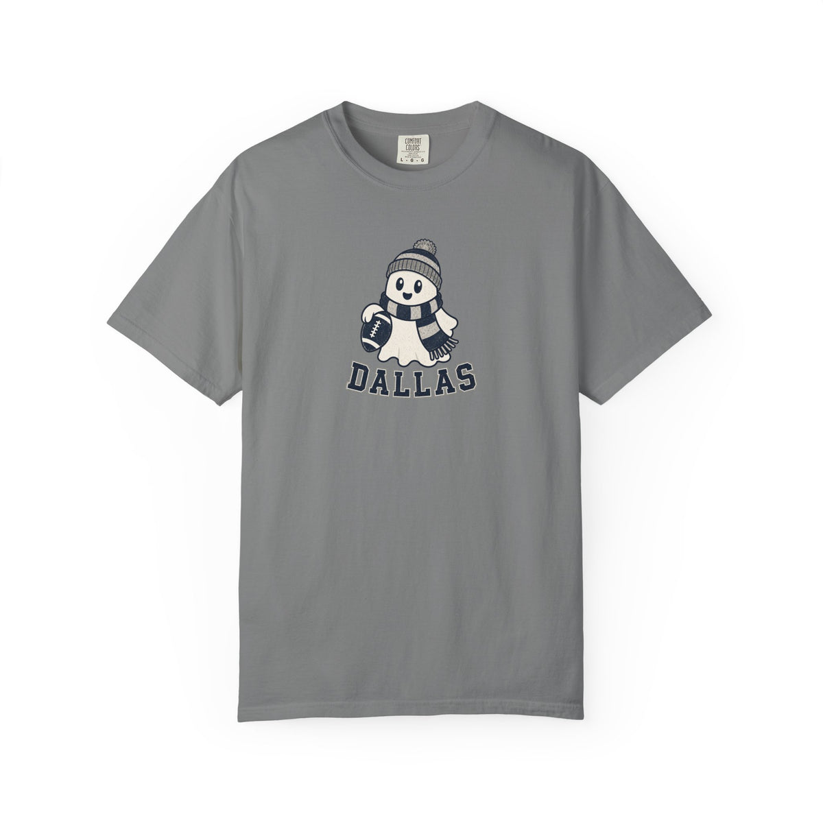 dallas ghost with scarf and football
