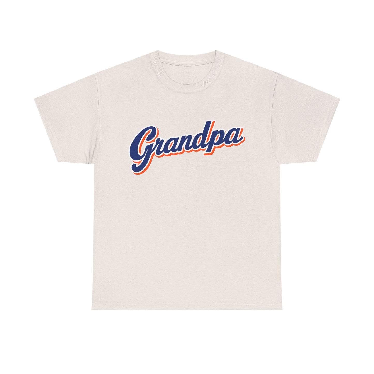 NY Mets Grandpa script logo Tee | New York Retro Grandpa baseball T-Shirt
